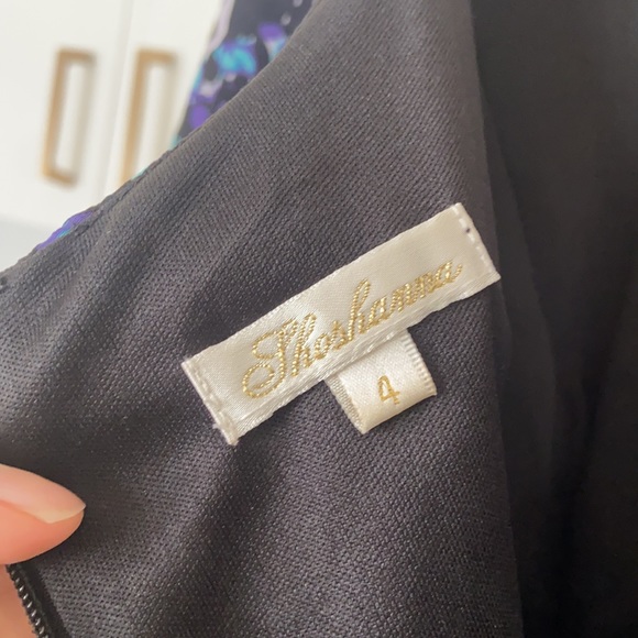 100% silk SHOSHANNA dress size 4, RUCHED - Picture 3 of 3